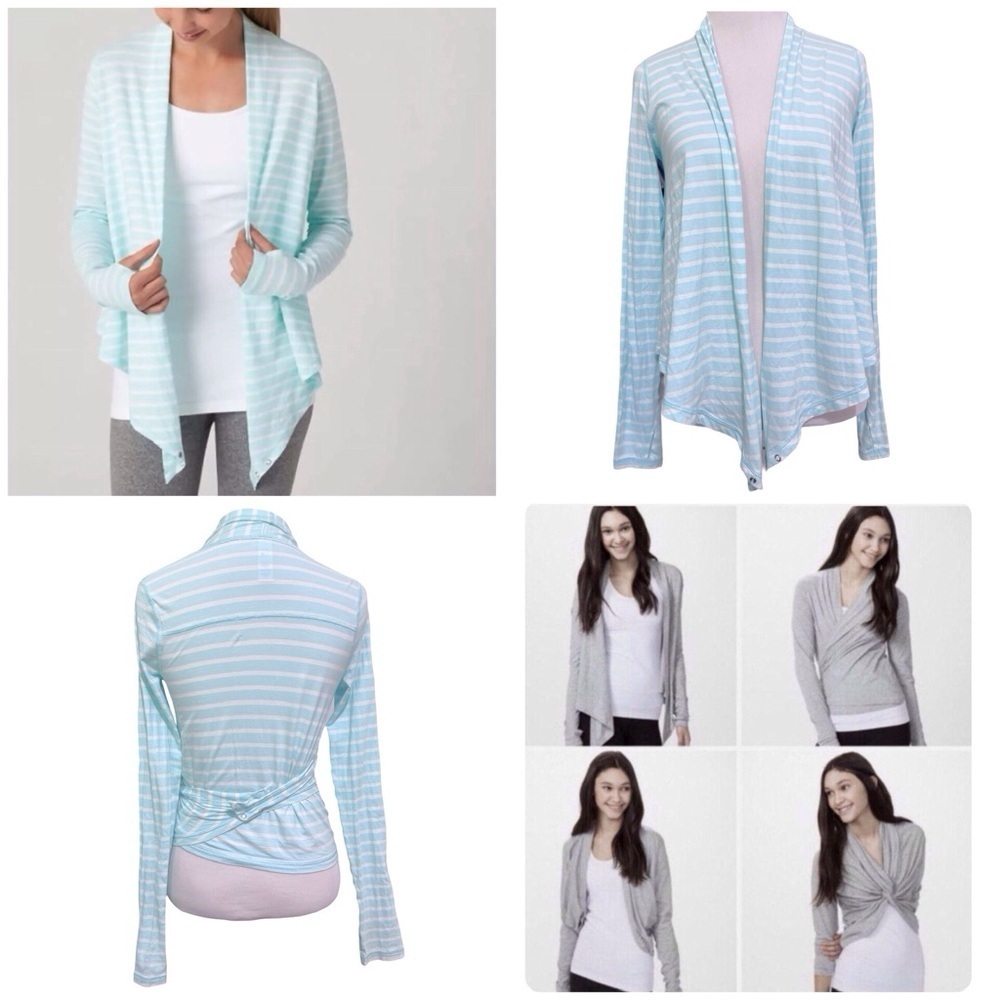 Ivivva by Lululemon Four's A Charm Wrap Cardigan Size 10